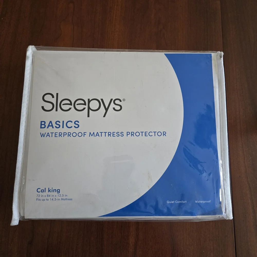 Basics Waterproof Mattress Protector - White (Cal King)